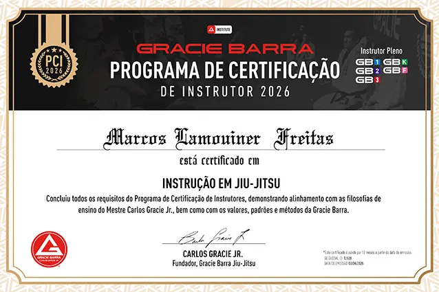 gb icarai certificado instrutor marcos