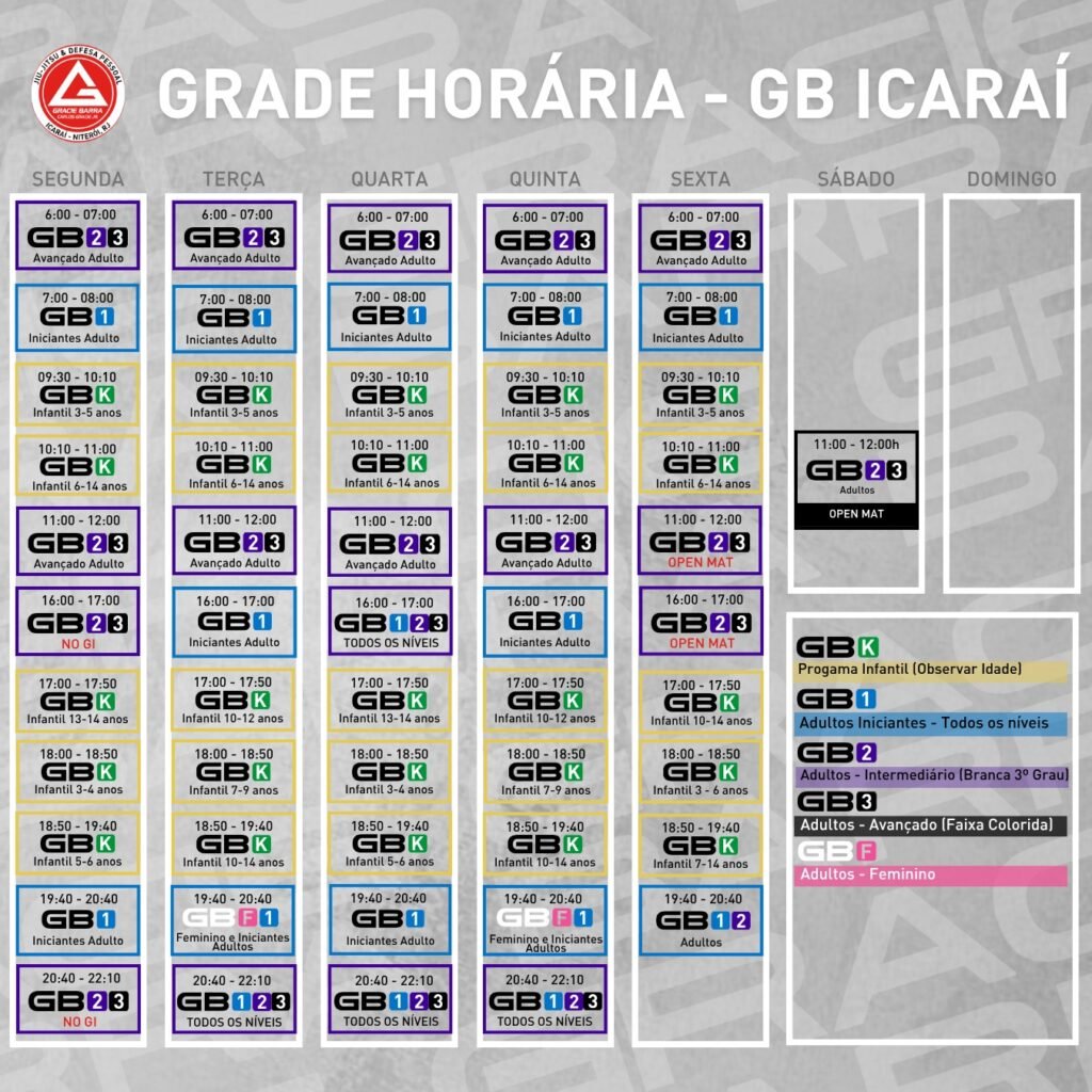 horarios jiu jitsu icarai
